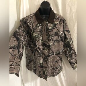Thread & Supply Tree Torn Camo Work Jacket size large brand new